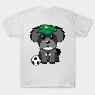 Schnauzer Playing Soccer T-Shirt